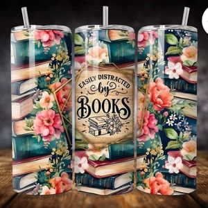 Easily Distracted by Books Tumbler